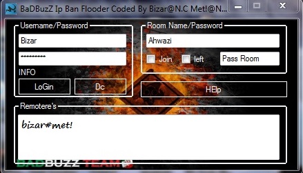 Badbuzz ip ban flooder